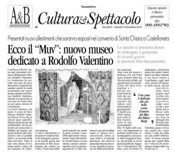 2010-12 Ecco il MUV nuovo museo deditato a rodolfo valentino